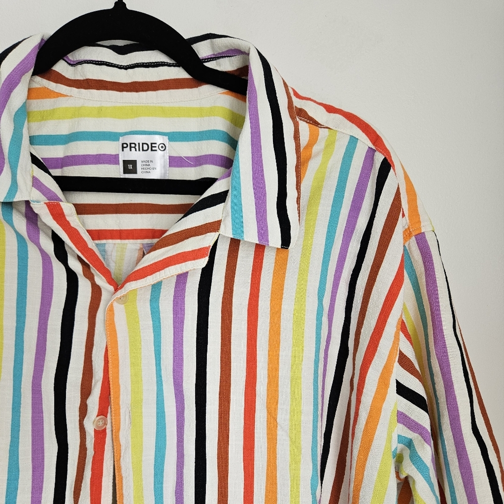 Multicolor Striped Men's Shirt
